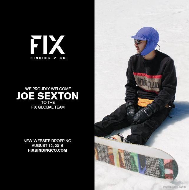 Fix Binding Co.‏ Adds Joe Sexton To The Team - Boardsport SOURCE