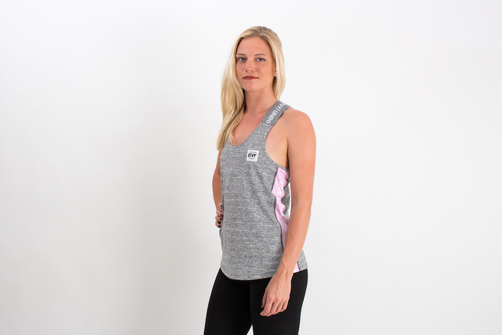 SS17 Training Tanktop - Gymtop Bands - Grey Melange-1