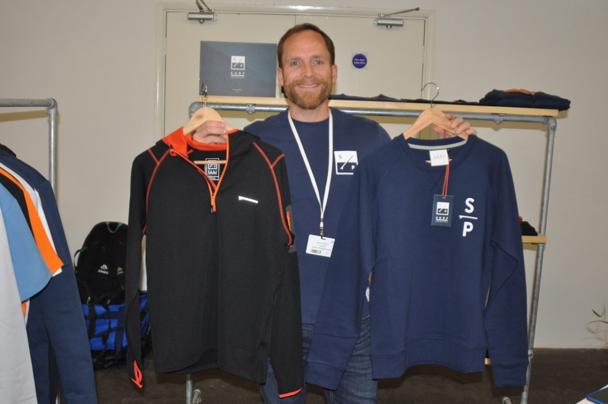 Jim Storey showing his brand Surf Perimeters for the first time. He's crossing a surf aesthetic with that of a more mature chap who no longer lives by the beach and likes his threads a bit more sublte, while still harking from surf culture