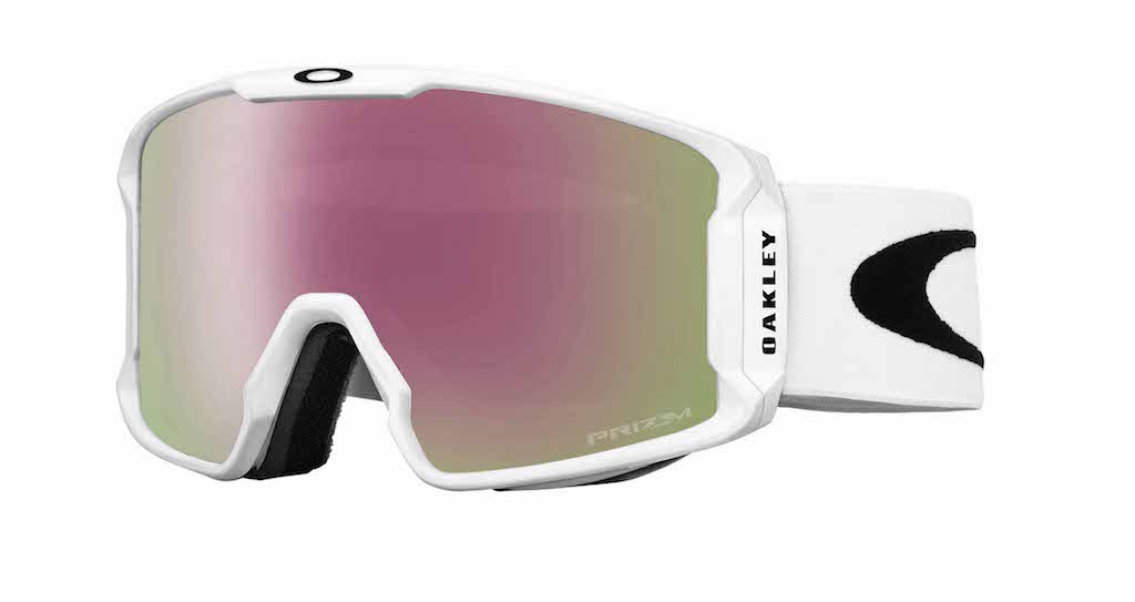 Line Miner Matte White Prizm Hi Pink Iridium Goggles