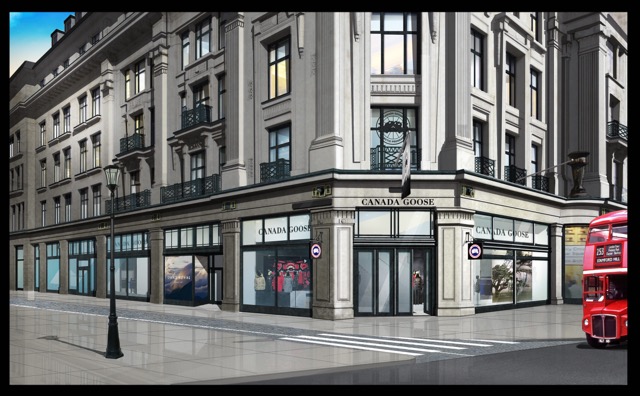 Canada Goose London Exterior Rendering