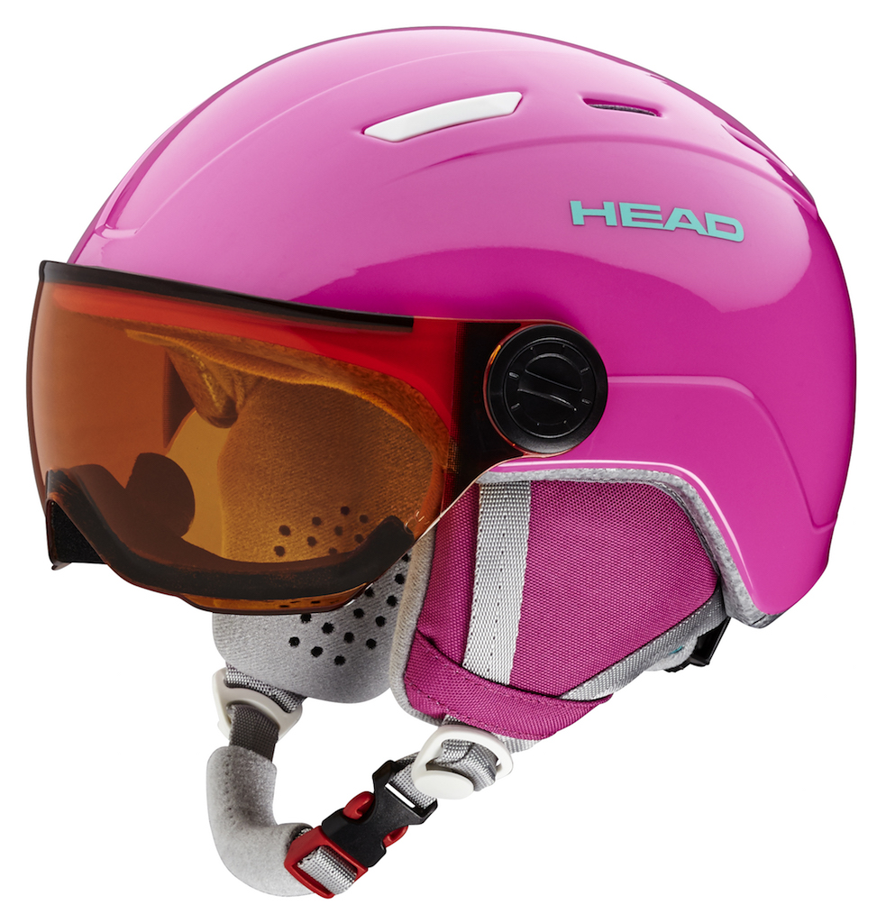Head MAJA helmet in pink with visor