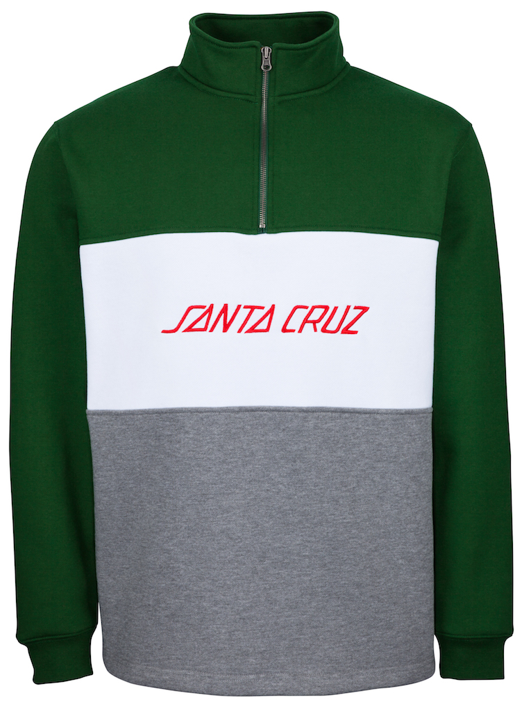 SCA-FA18-Crew-Strip-Panel-Quarter-Zip-Forest