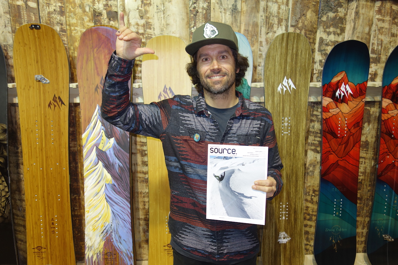 Our boy Jeremy Jones stoked on this issue's Big Wig slot