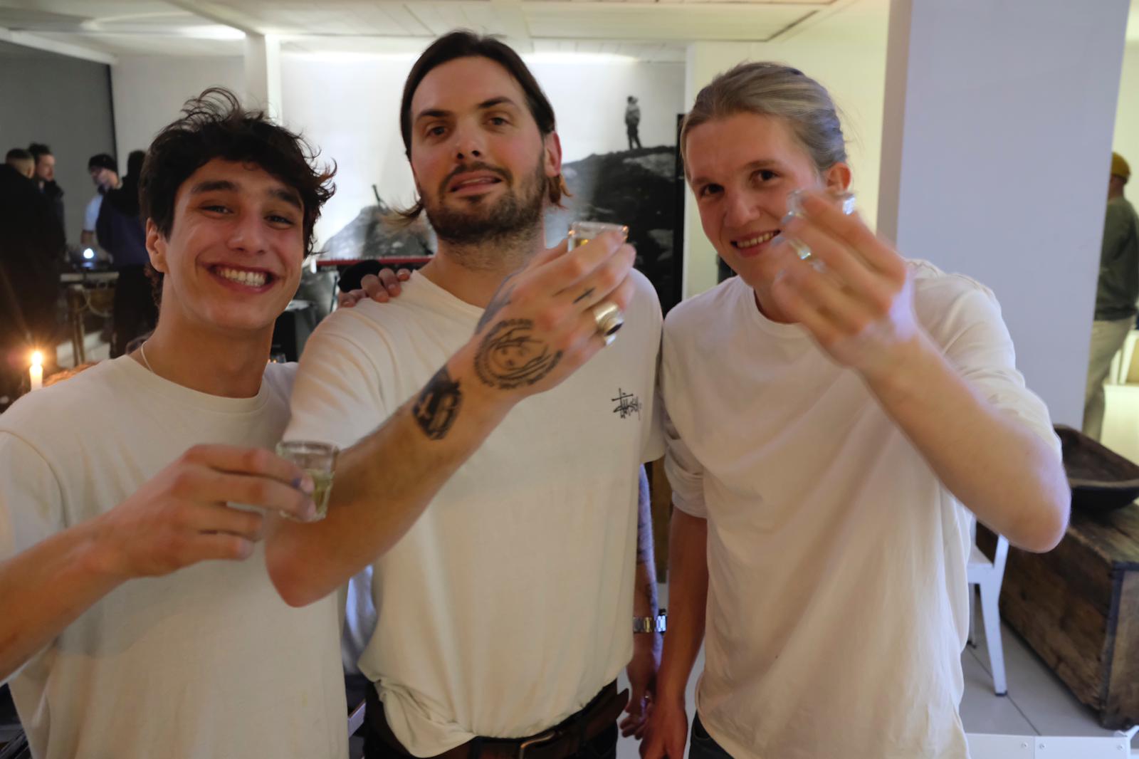 Music act Sons' front man Rory in a Vans team rider sandwich with Sparrow Knox & - Boardsport SOURCE