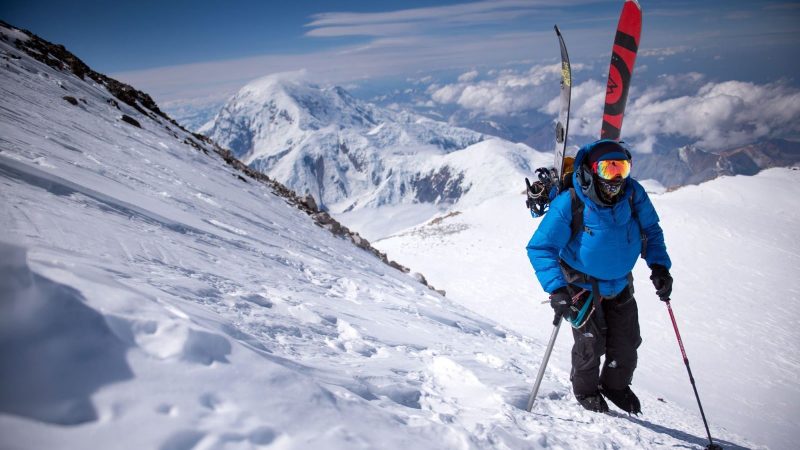 Ryan climbs the West Ridge of Denali on a 2013 Alaska expedition. Photo - Max Lowe