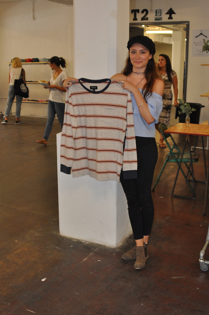 Brxiton’s Hannah Dewar with the Hilt long sleeve. 50s “Stand By Me” vibes going on thanks to the garment die wash.