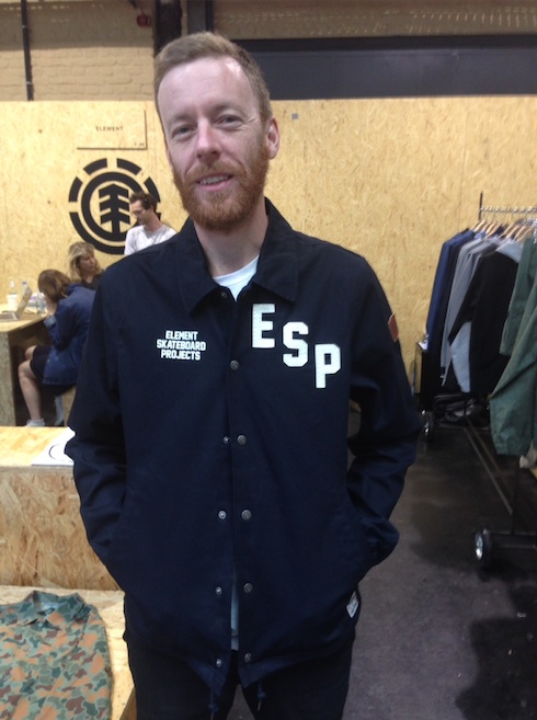 Element’s VP Global Marketing Julian Duval wears the Murray jacket with its heavy duty flex feel from the propritory Road Twill fabric