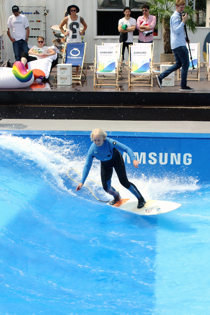 Susi Klimaschewski ripping in “her” wave despite her age