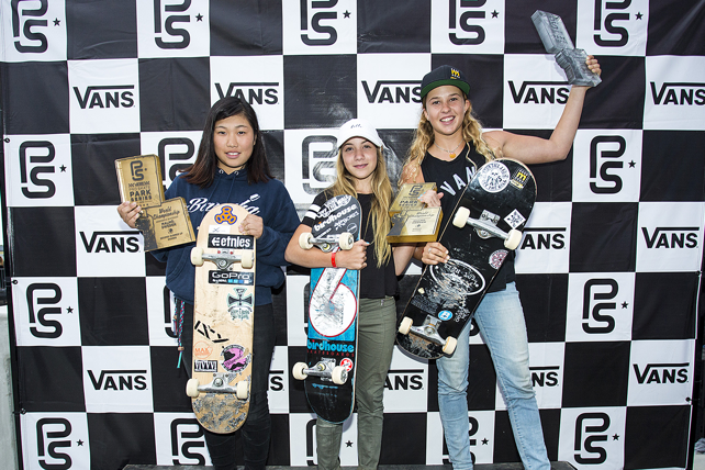 1st – Brighton Zeuner 2nd – Jordyn Barratt 3rd – Kisa Nakamura