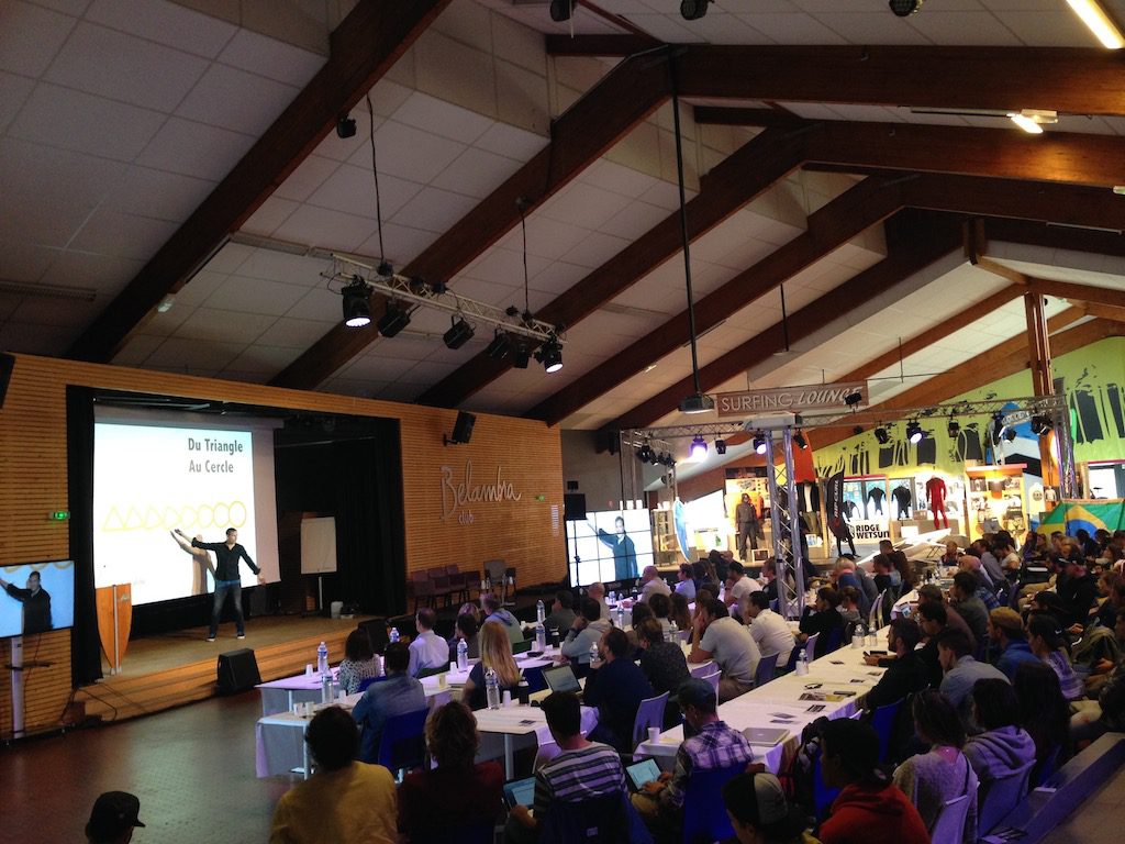 12 Entrepreneur, Iker Aguirre, presented on the company of the future.