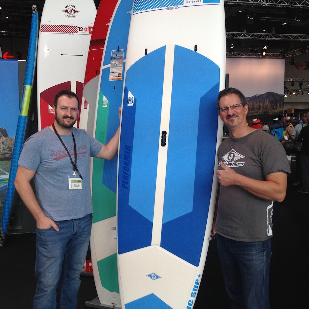 BIC’S German distributor Choppy Water’s Dennis Sann and Malte Buchler