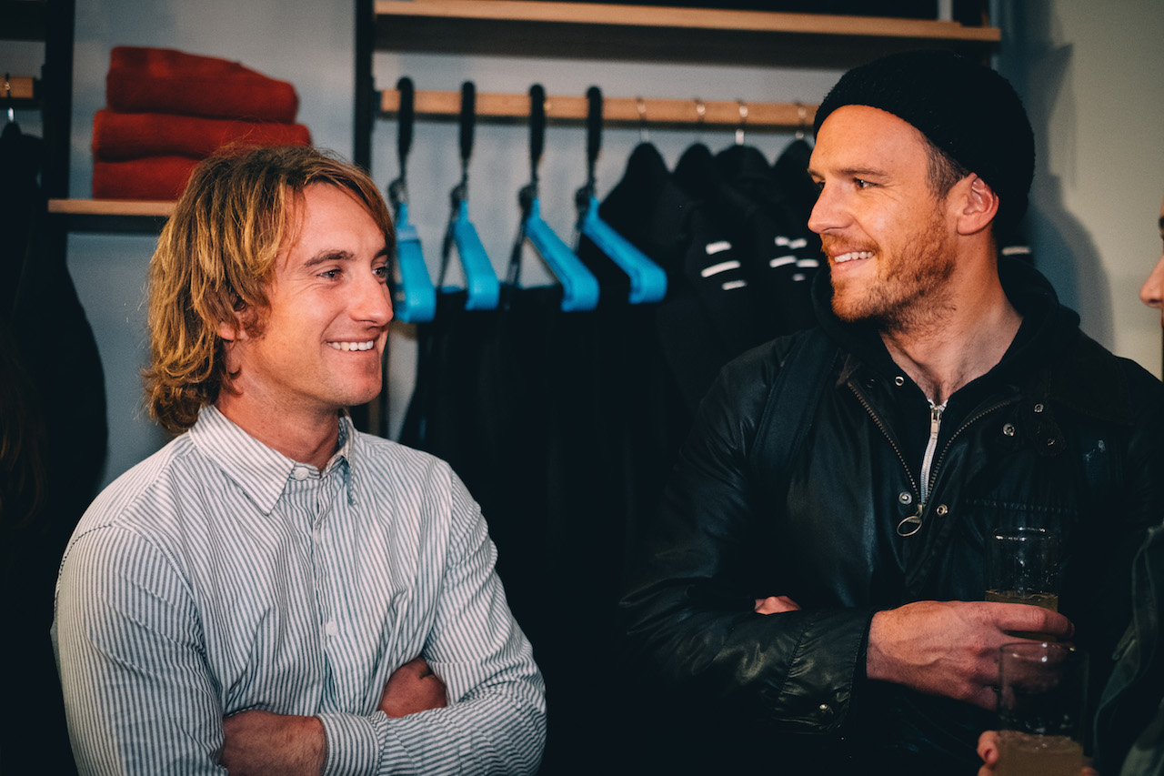 Finisterre Ambassador and Team Manager Matt Smith & Spoke & Stringer owner Kristian Crews