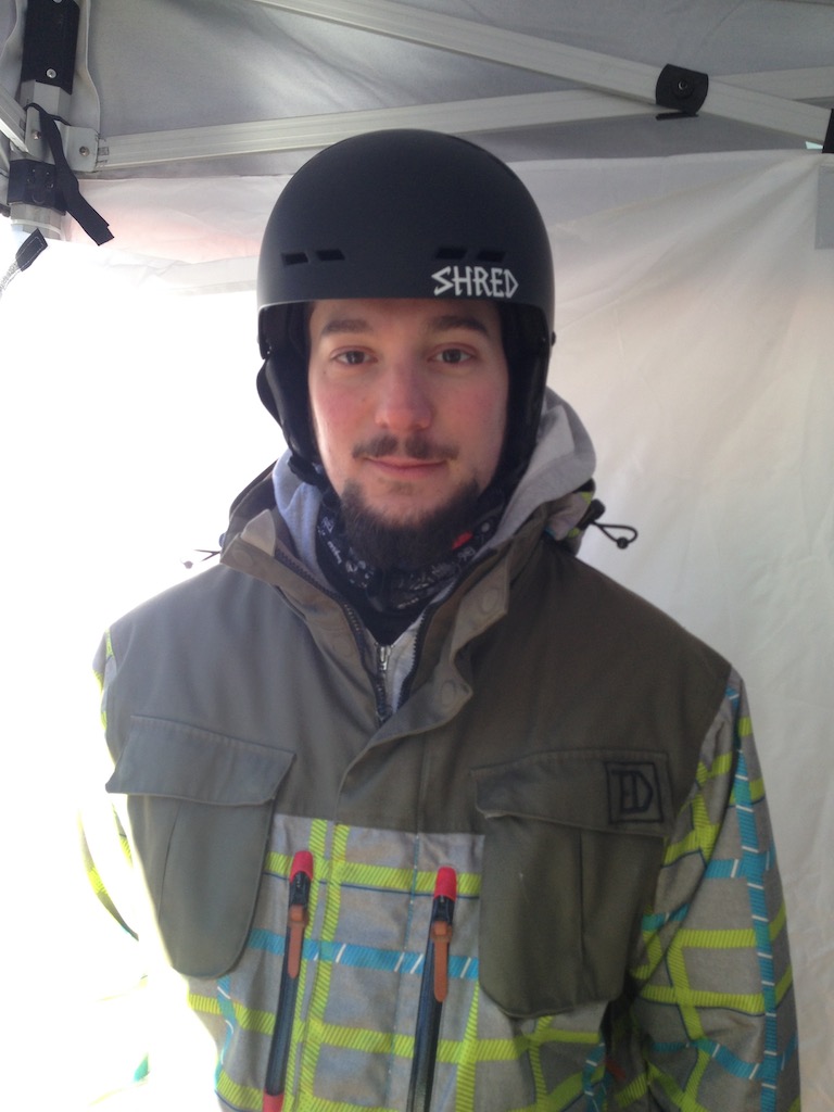 Shred Bumper No Shock helmet with reformable eEPP that takes multipul shock