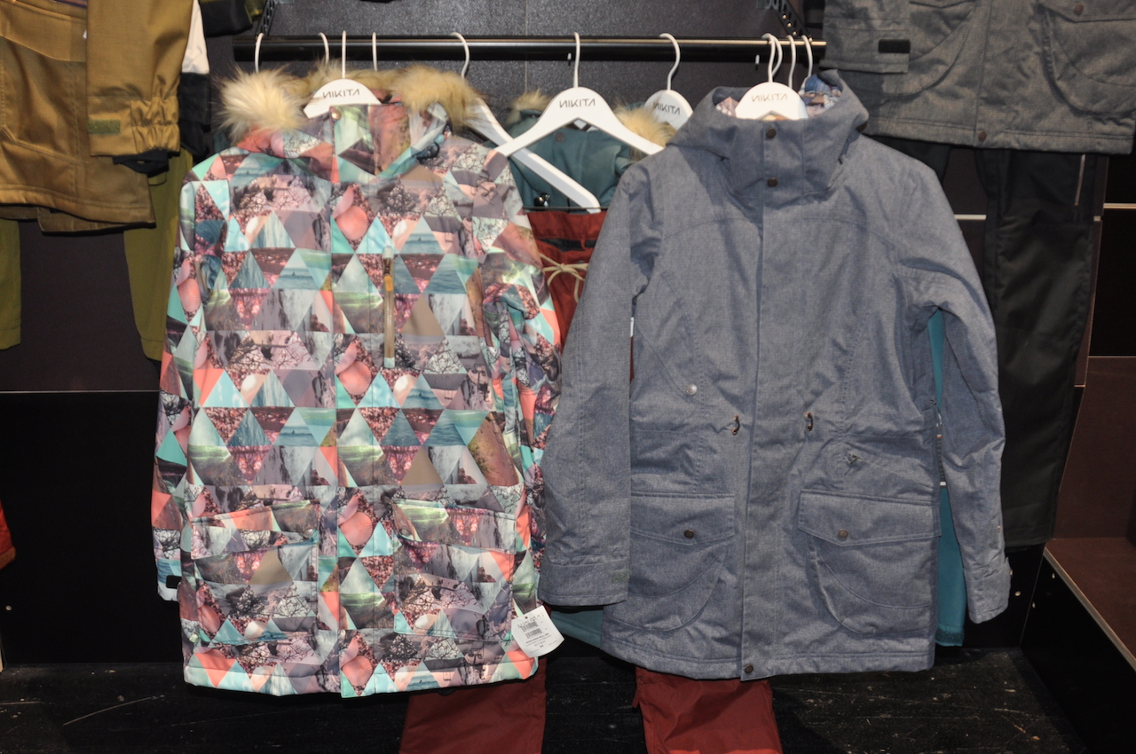 Pretty Great – Nikita are going a little more commercial than before, to ensure a fit that’s not too baggy. Here is the Hawthorne jacket in Multimedia print with the Maple jacket