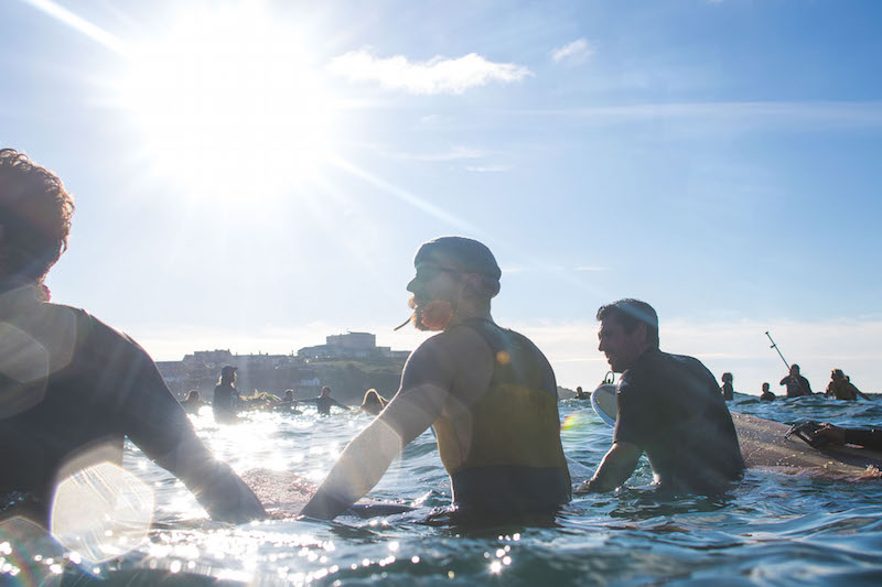 Jack O’Neill Paddle Out Newquay | Photo Credit: Tim Borrow