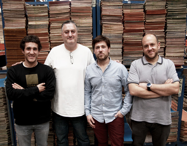 The Iraola brothers, Iban, Ander and Igor, with Jeremy Fox at HLC SB Factory