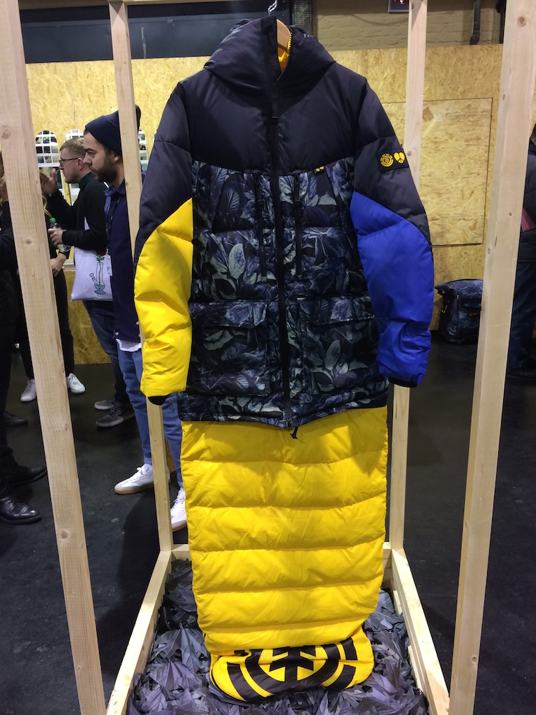 Element sleeping bag Jacket designed with Griffin, bottom half folds into  small pocket - Boardsport SOURCE