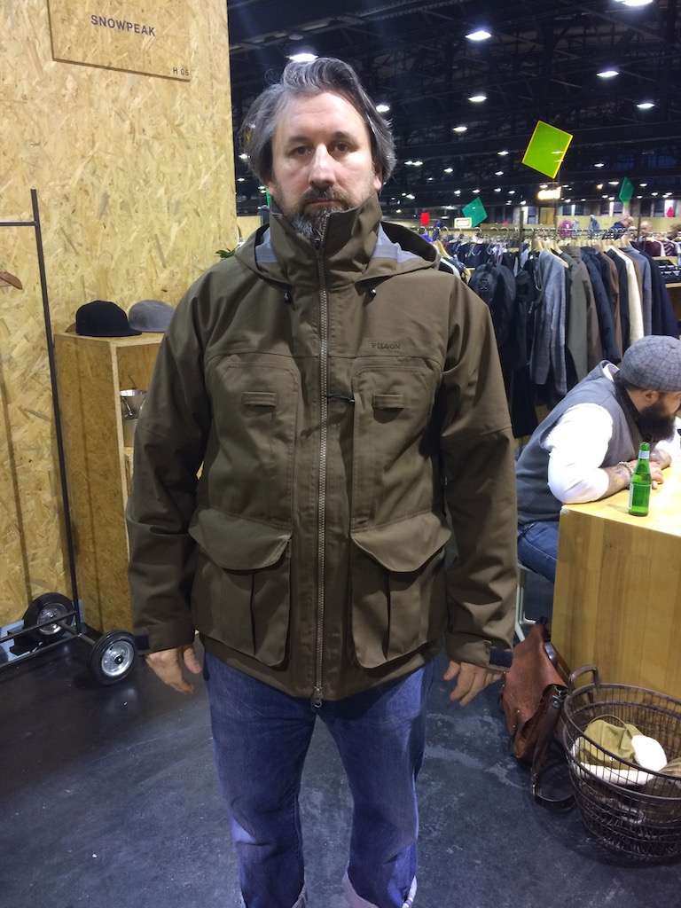 Filson’s 3 layer water repellant Upland hunting coat
