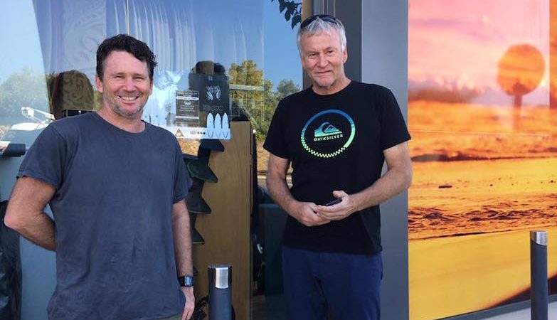 Simon and Luke in GM entrance