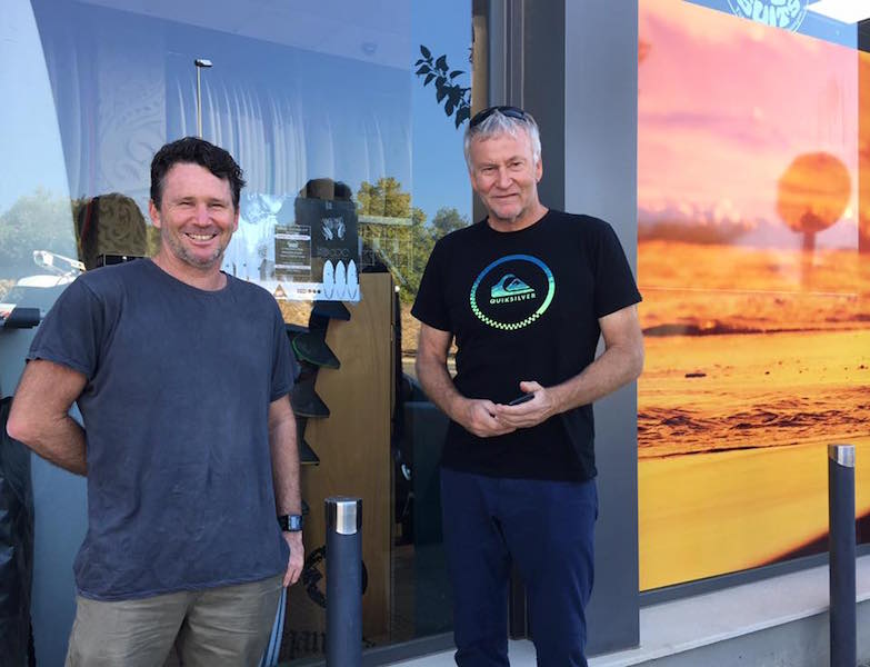 Simon and Luke in GM entrance