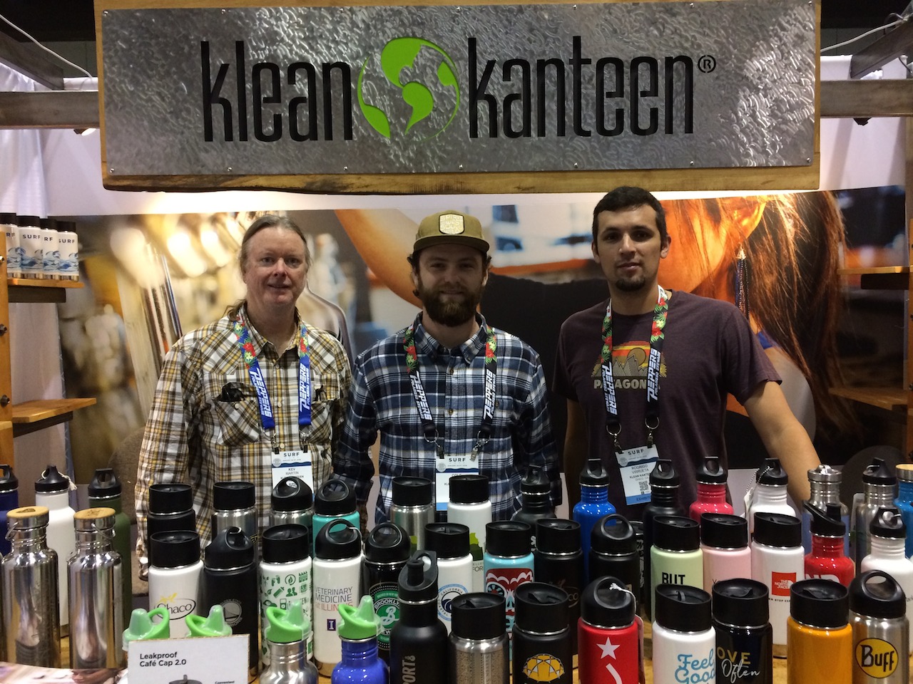 Klean Kanteen’s Kev Martin, Cole Uwl and Rodrigo Virrueta
