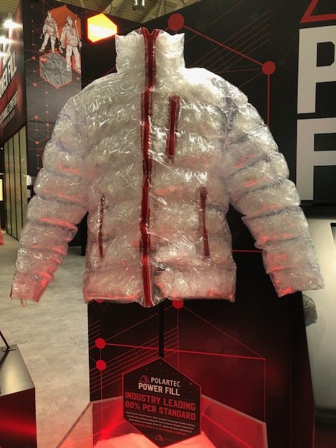 Polartec’s Powerfill – Power Fill™ – an ingenious discovery that’s resulted in an incredibly warm, one-of- a-kind, fill insulation, made using 80% PCR