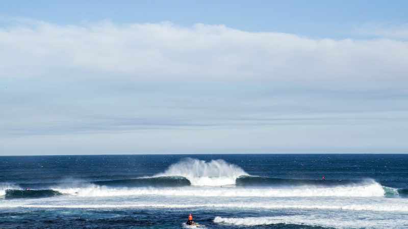 Caption- The Margaret River Pro has been called off due to safety concerns. Caption- © WSL Cestari