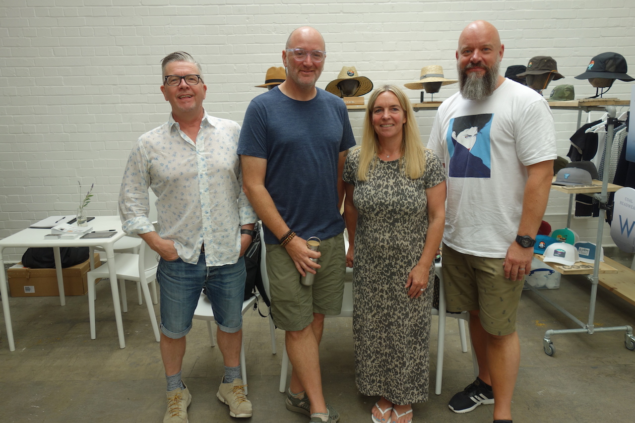 Dave Whitlow (Ellis Brigham Creative Director), 1966 Agency’s Fred Royle, The Riders Lounge’s Lucy and Robin Waite formerly of Non Stop store in Nottingham