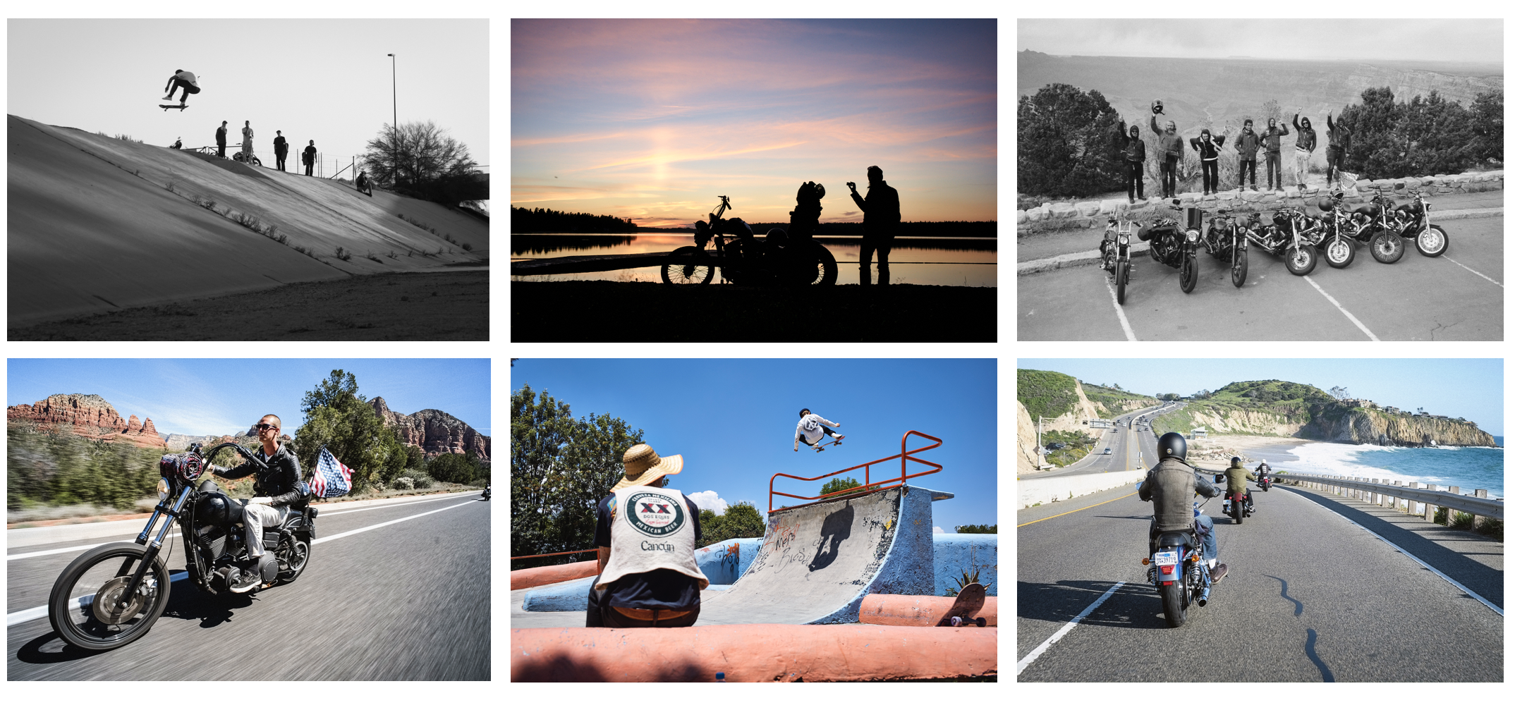 MOTORCYCLING + SKATEBOARDING THROUGH UNITED STATES AND EUROPE