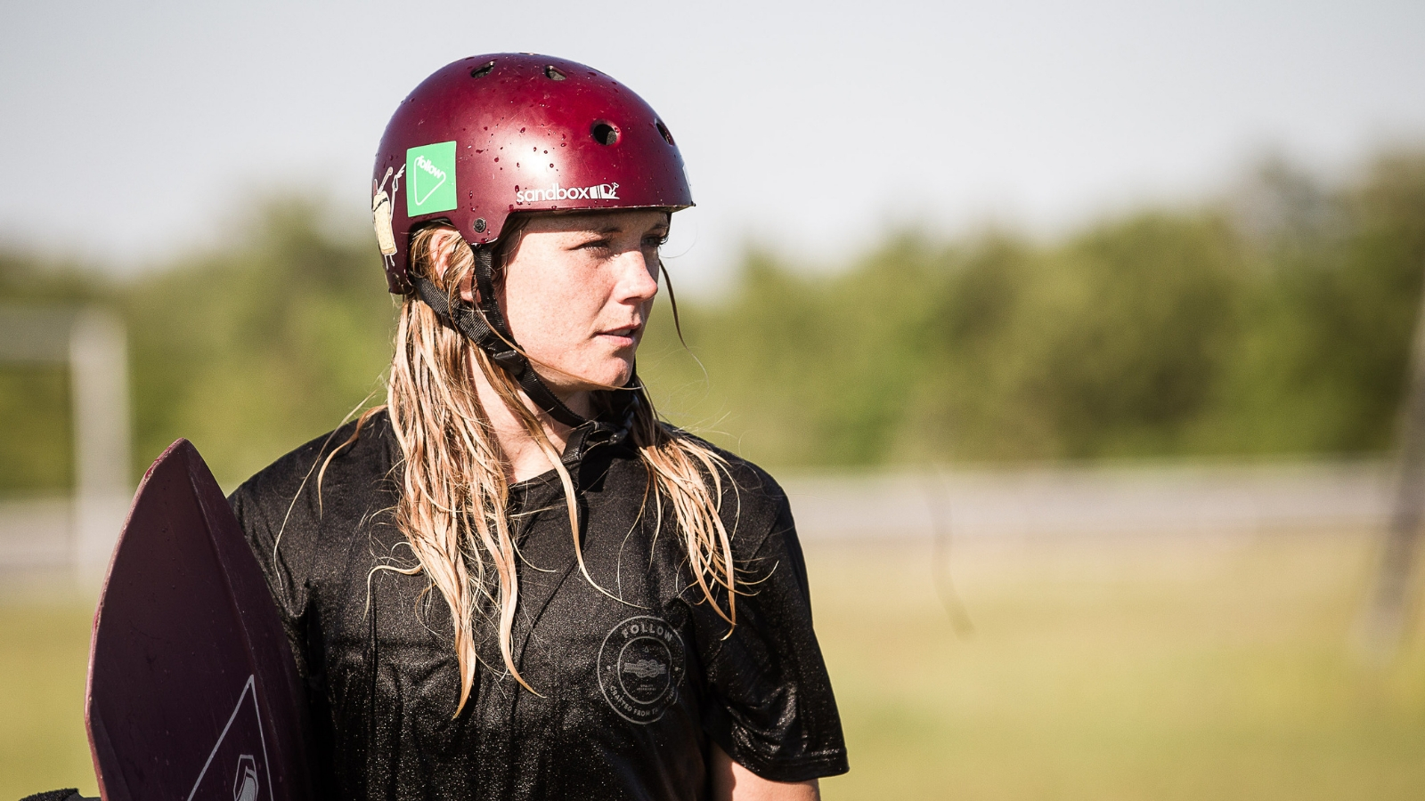 Sandbox 2019 Legend Low Rider Wakeboard Helmet Burgundy