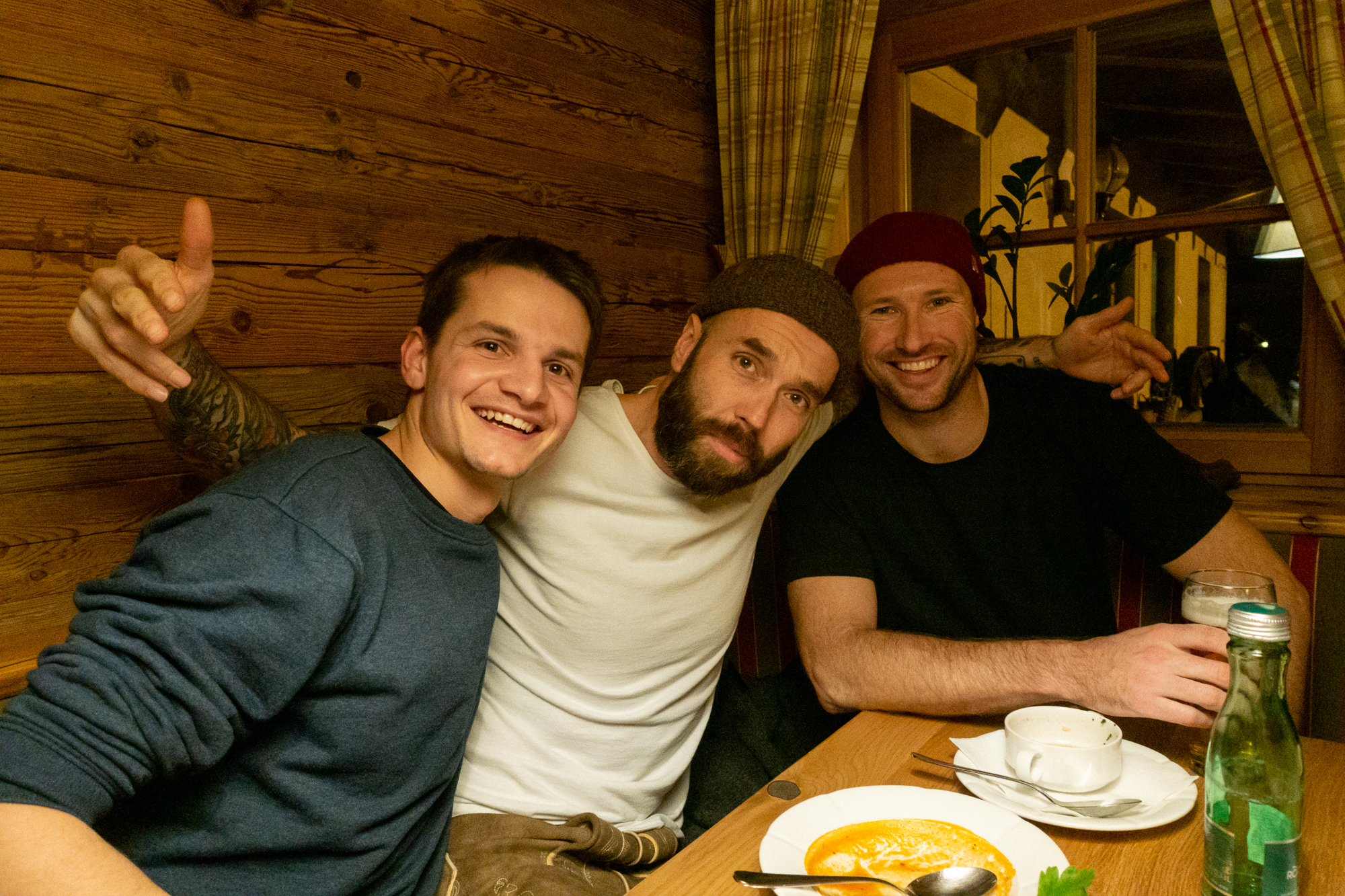 Cedric Nidecker Dennis Dusseldorp and Tyler Ketz in the Seestuberl
