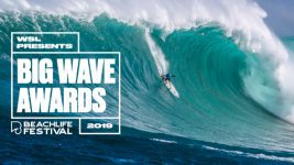 Grant 'Twiggy' Baker (ZAF), two-time Big Wave Tour Champion, at the 2018/2019 Jaws Challenge at Pe'ahi, Maui, Hawaii.