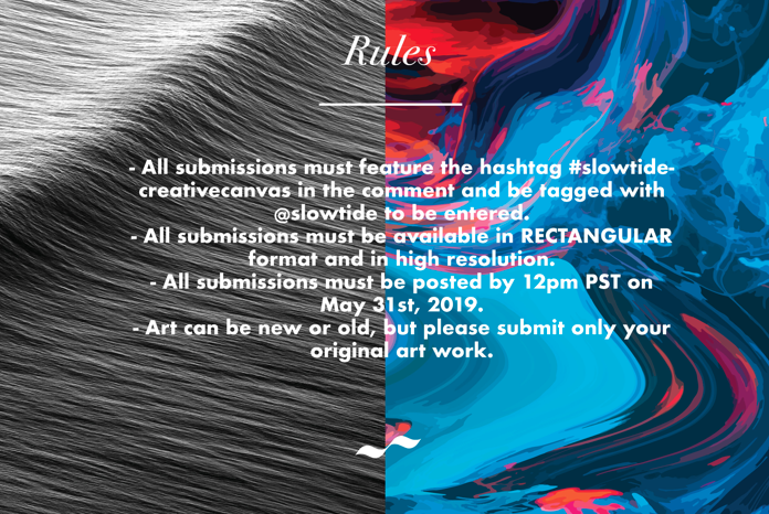 Announcing the Slowtide Creative Canvas Art Contest