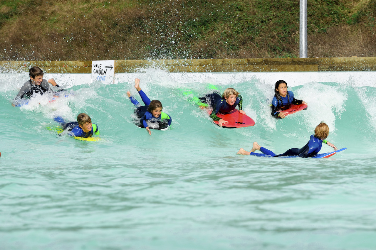 Kids at Wavegarden