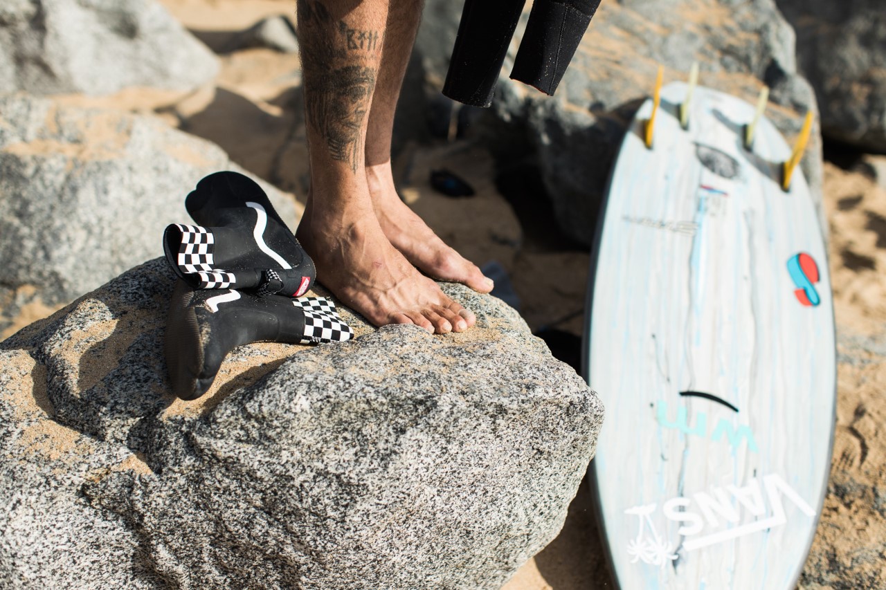 checkerboard surf boot hi