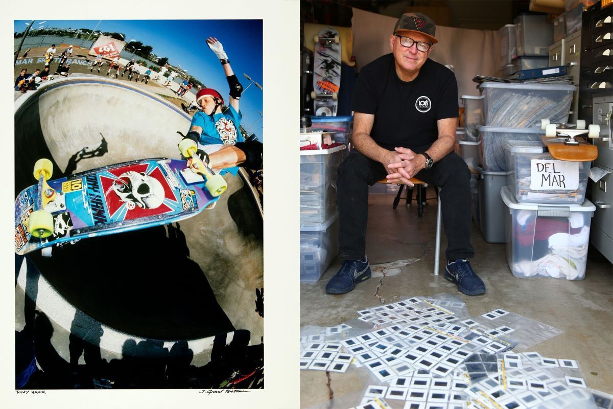 Grant Brittain with his favourite image of Tony Hawk