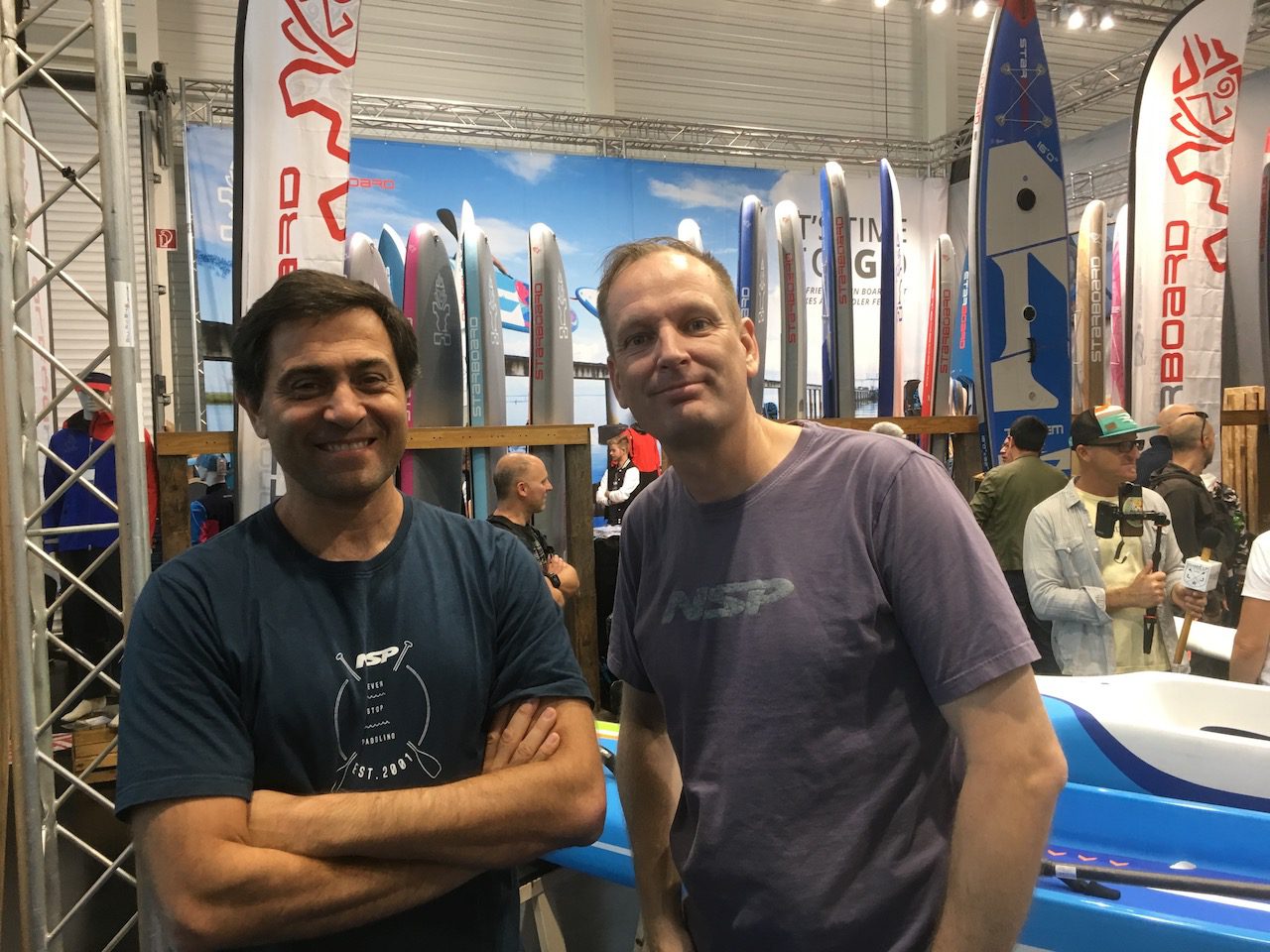 NSP booth Nuno Amado from Surfcloud and CTL’s Sander Blauw