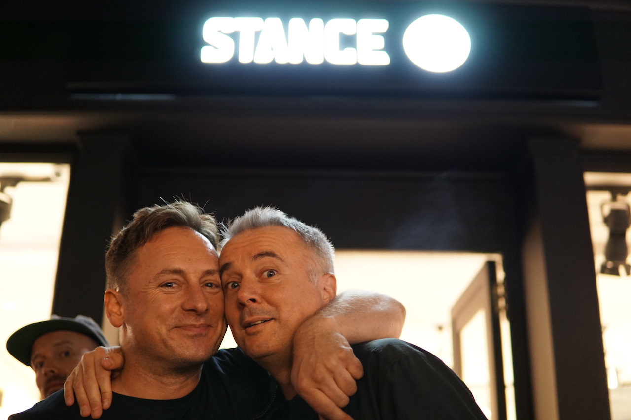 Worn Out Creative's Tony Arthy and STANCE's Nathan Hill at STANCE London shop launch