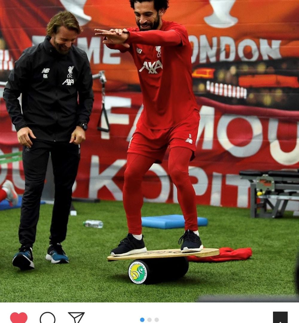 Instagram, Mo Salah On Indo Balance Board