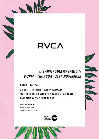 November RVCA Showroom opening
