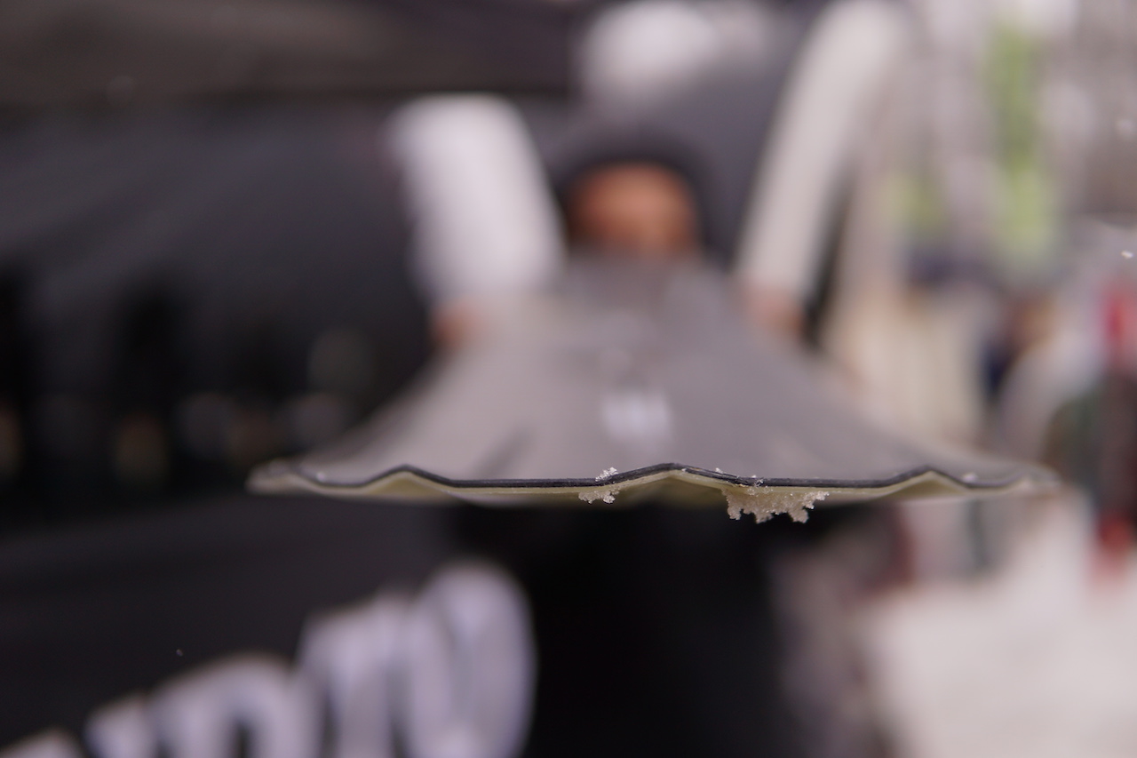 Burton’s Deep Daze 3D core cut out to give more float
