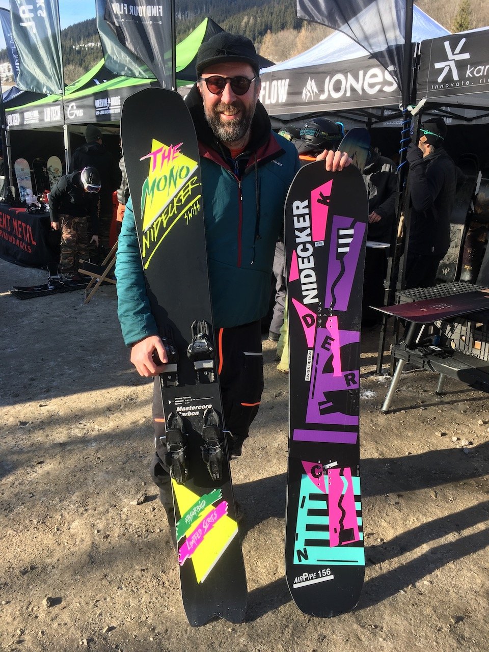 Nidecker relaunches another riding device, The Monoski, as part of their heritage collection