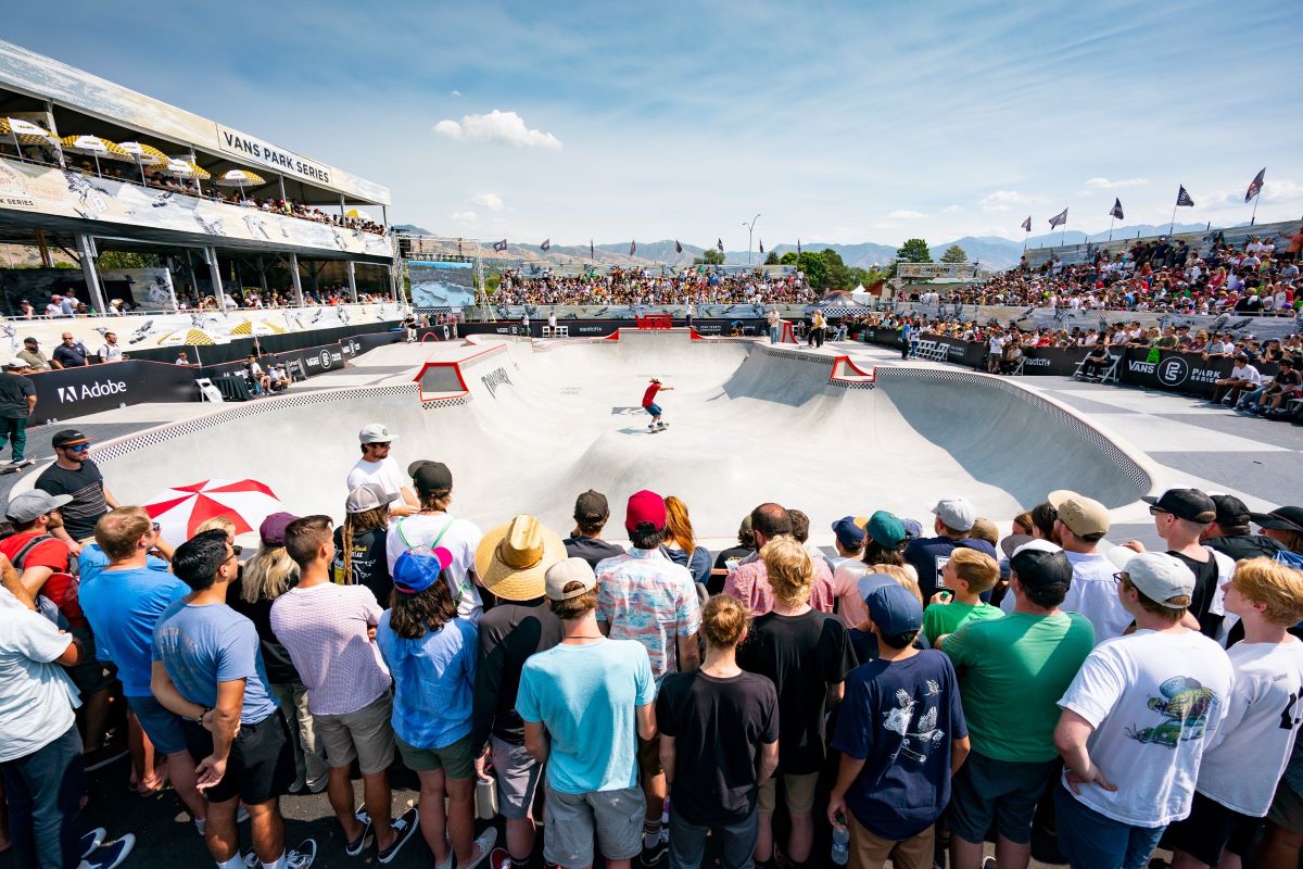 2019 VPS Mens World Champion Oskar Rozenberg Hallberg at the Vans Utah Sports Commission Skatepark