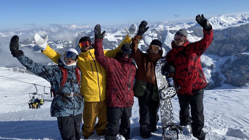 686 crew shred. Victori Daviet, Brent Sandor, Pacome Allouis, Gigi Ruf and Stephane Grenet