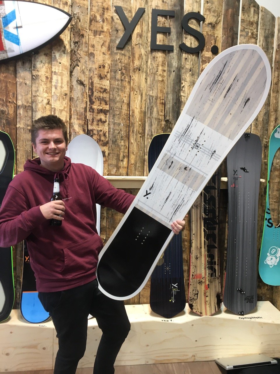 YES Pro 420 powder board offers much stiffer flex and faster base then the original 420
