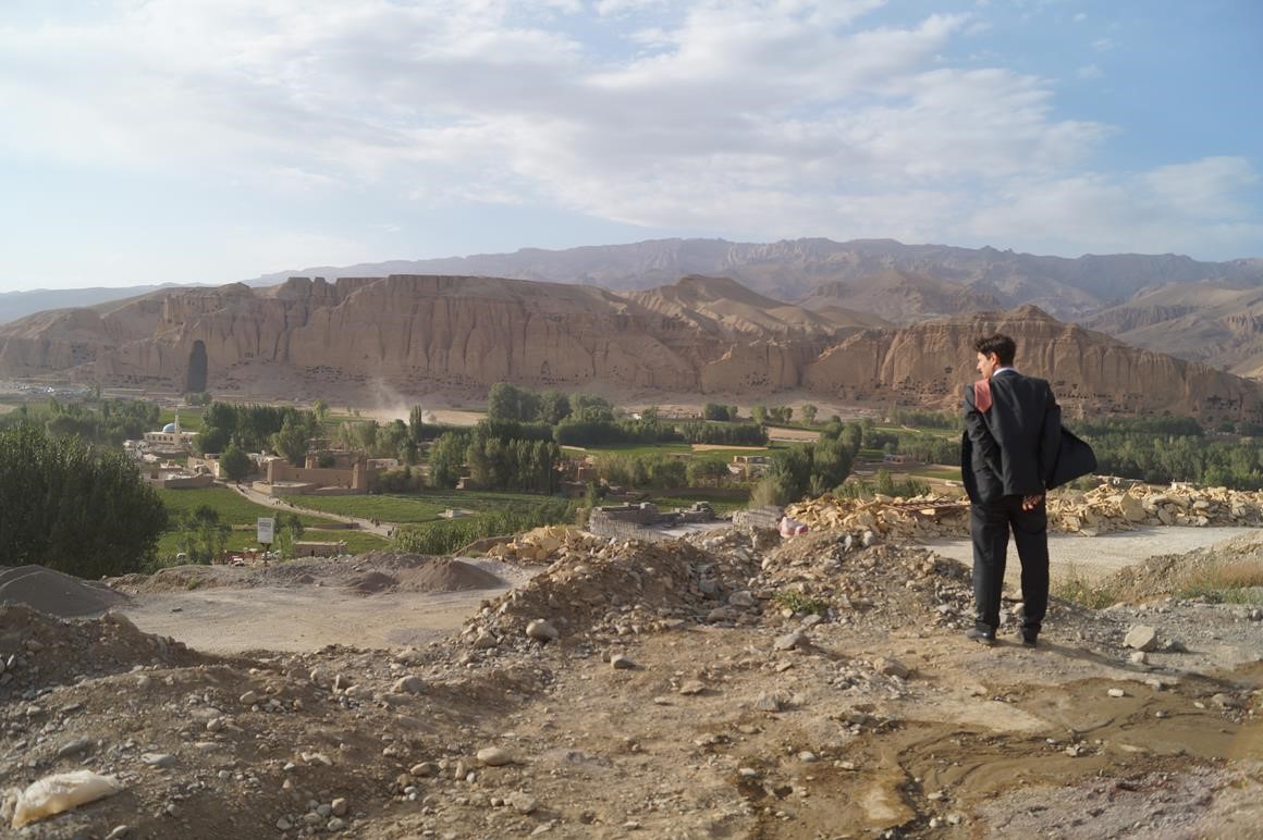 Skateistan Founder and Executive Director, Oliver Percovich, surveys the site in Bamyan