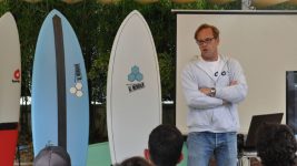 Torq's GM Sebastian Wenzel during the 2016 Torq sales meeting, Mundaka, Basque Country. Photo-