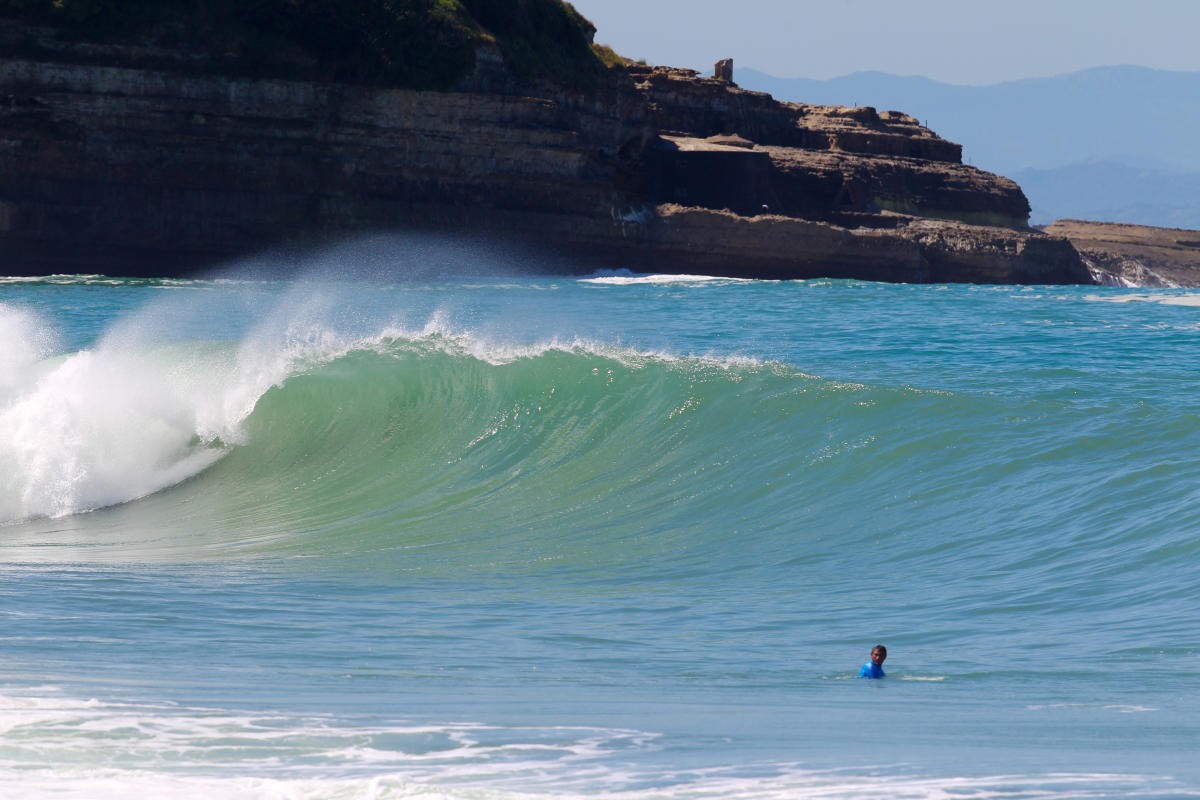 professional surfers won't be able to compete in the epic Anglet waves in 2020. Photo by Masurel