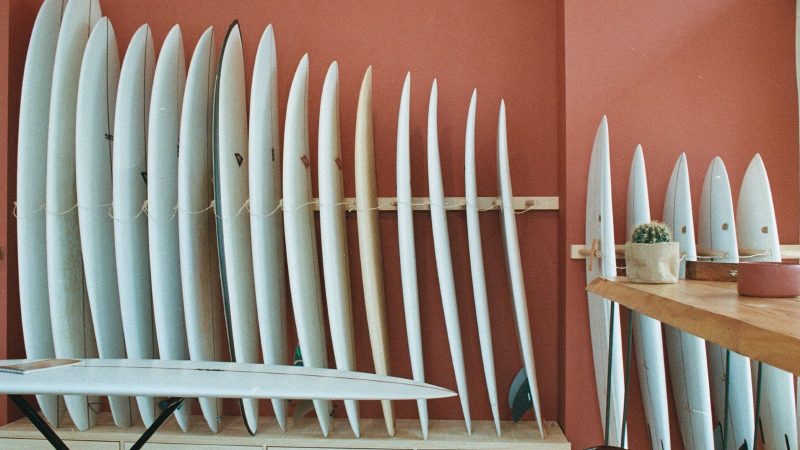 Boards at Colors of Surfing's concept shop